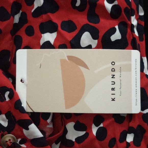 Kirundo Leopard midi dress size Large - Picture 2 of 3